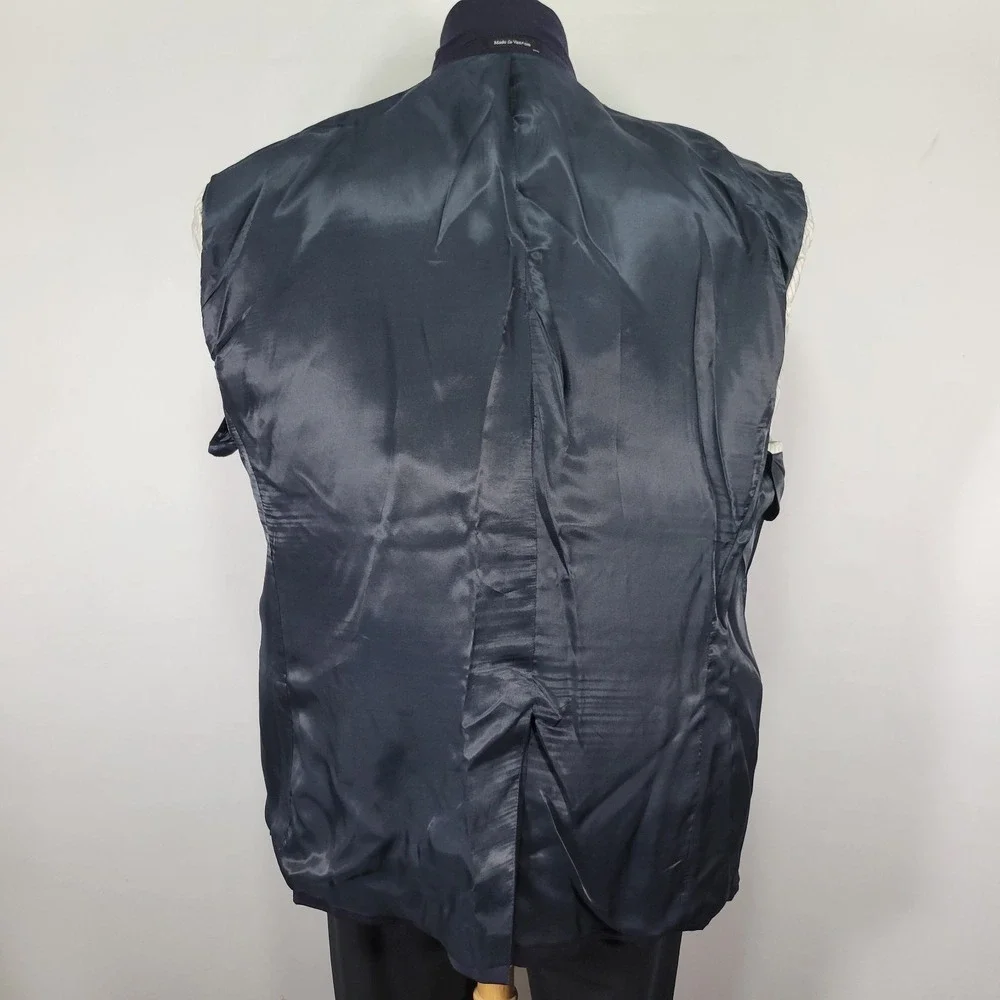 Joseph Feiss Men's Sport Coat‎ Blazer Two Button Navy Blue Wool Size 50R